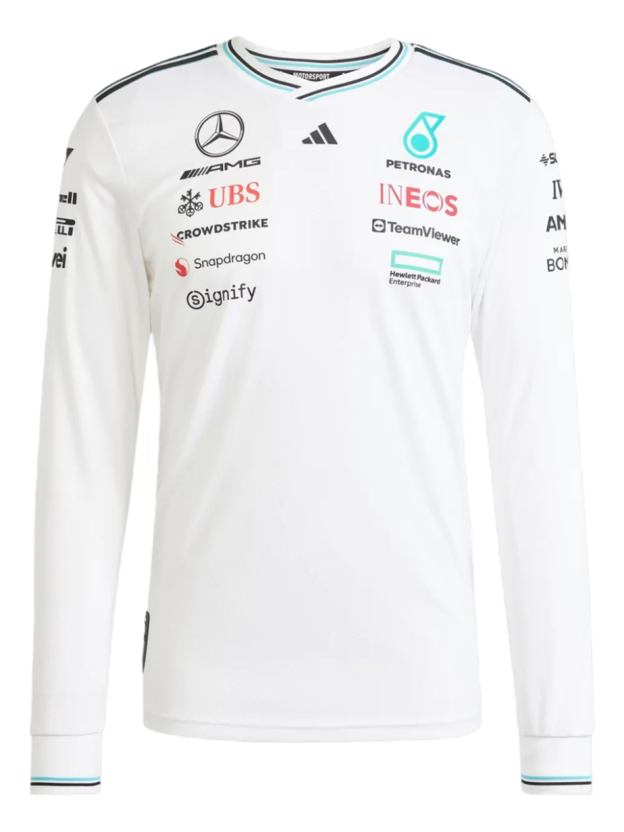 

Футболка с изображением команды Adidas x Mercedes Formula One, белый