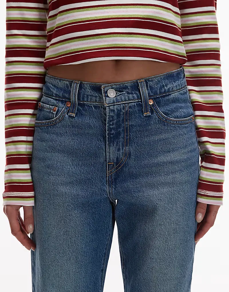 Джинсы Levis Wedgie Slim Levi's, синий — фото 4