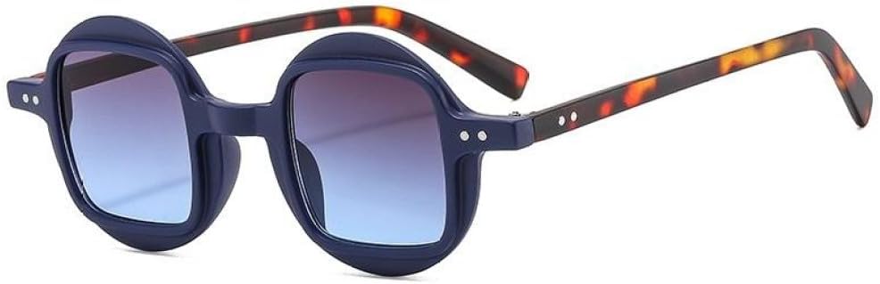 

Модные круглые и квадратные солнцезащитные очки 2027 года для женщин и мужчин, с градиентными линзами, винтажной оправой, трендовые товары, очки с защитой от УФ-излучения UV400 MTZJH, C6