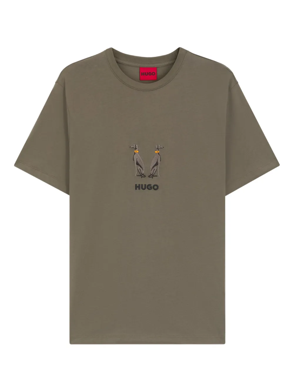 

Футболка Dugolini с вышивкой HUGO, зеленый