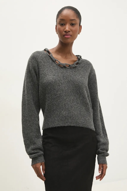 

Свитер с шерстью Answear.Lab, серый