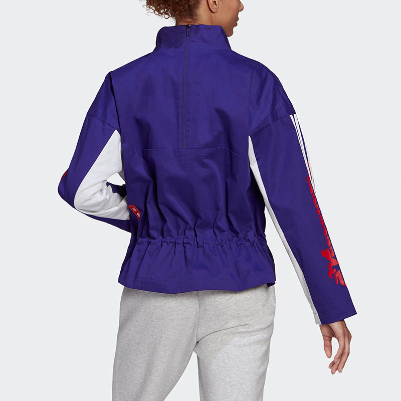 Куртка (WMNS) adidas CNY New Year Half Zip Sports Jacket 'College Purple' — фото 3