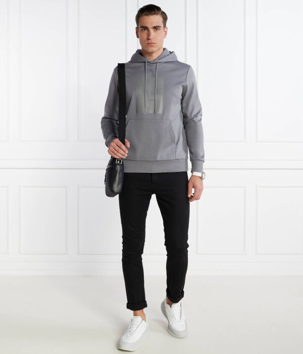 Свитер грязный зеркало Regular fit Boss Green, серый — фото 2