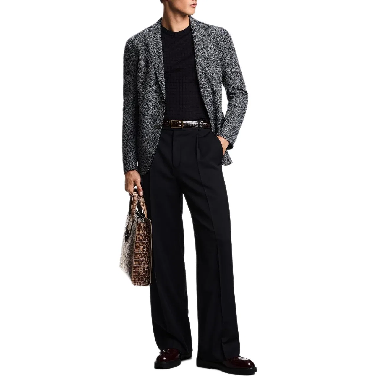 Футболка с коротким рукавом Emporio Armani темно-синяя — фото 2