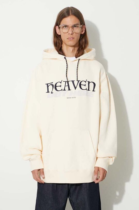 

Толстовка с капюшоном Zeus Heaven из хлопка Wood Wood, бежевый