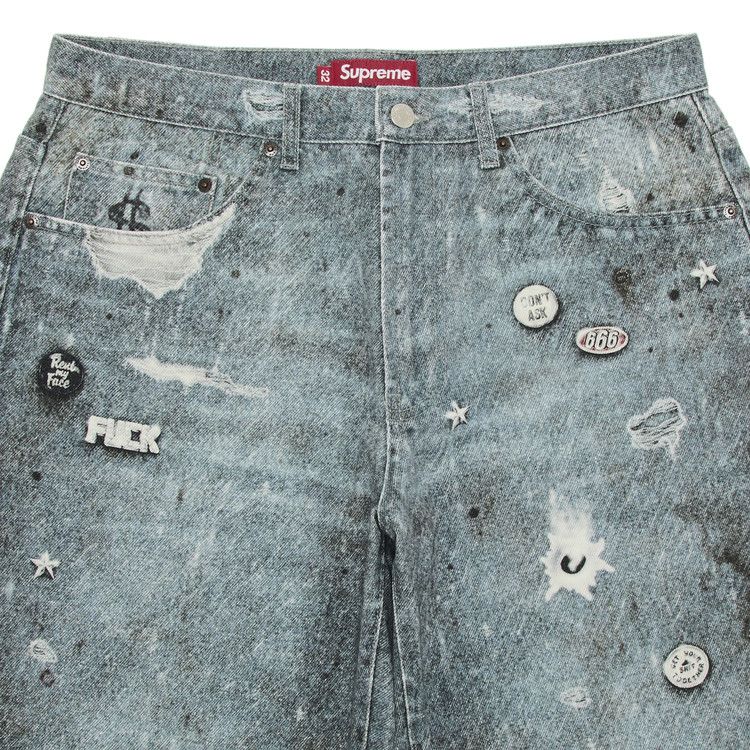 Джинсы Supreme HJR Trompe Loeil Loose Fit Jean, Blue — фото 3