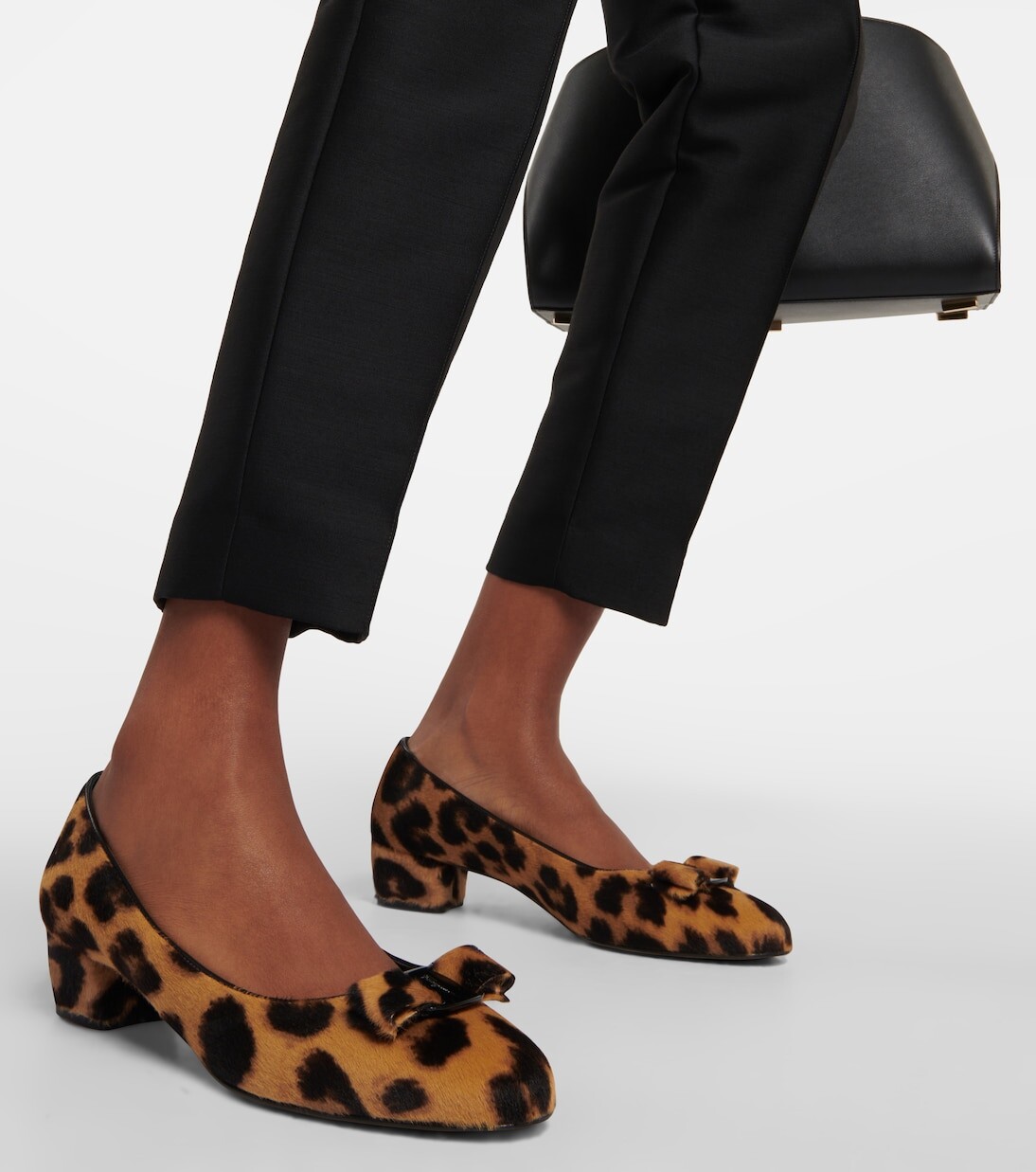 Туфли vara из телячьего волоса Ferragamo, мультиколор — фото 4