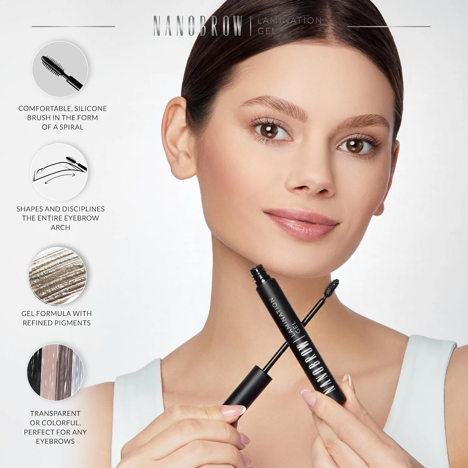 Гель для ламинирования бровей Nanobrow Lamination Gel Nanobrow, Beige — фото 4