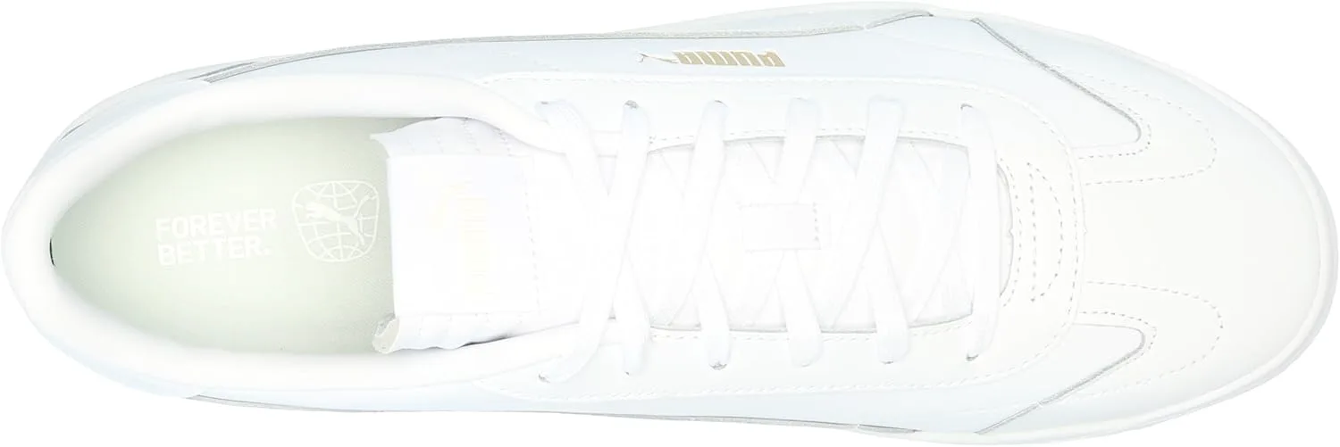 Кроссовки Puma Mens Club 5v5, белый/золотой — фото 3