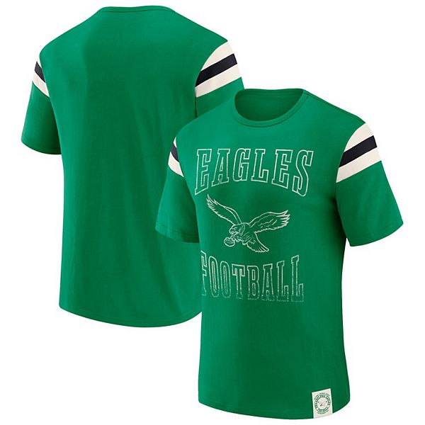 

Мужская футболка philadelphia eagles с потертостями и полосой на плече в цвете kelly green Darius Rucker Collection By Fanatics