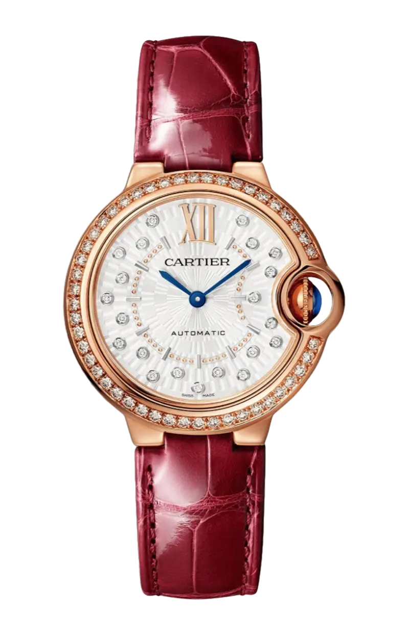 

Ballon bleu de cartier 33 мм, автоматические, розовое золото, бриллианты - wjbb0080 CARTIER
