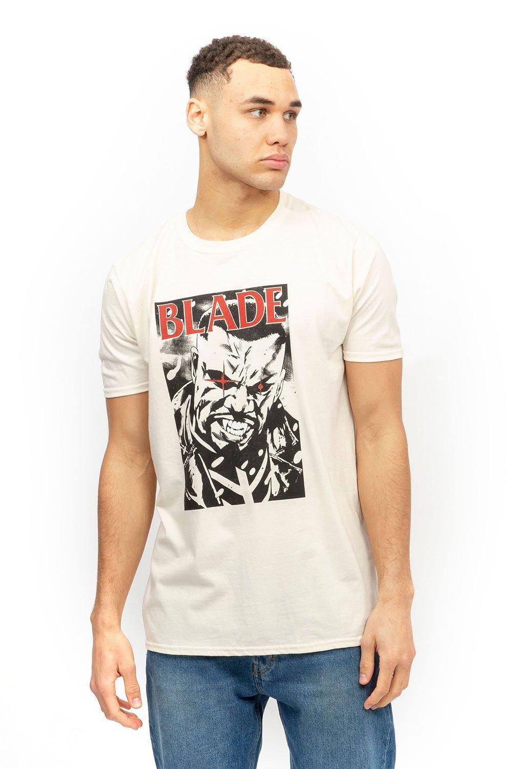

Хлопковая футболка Blade Stare Marvel, бежевый
