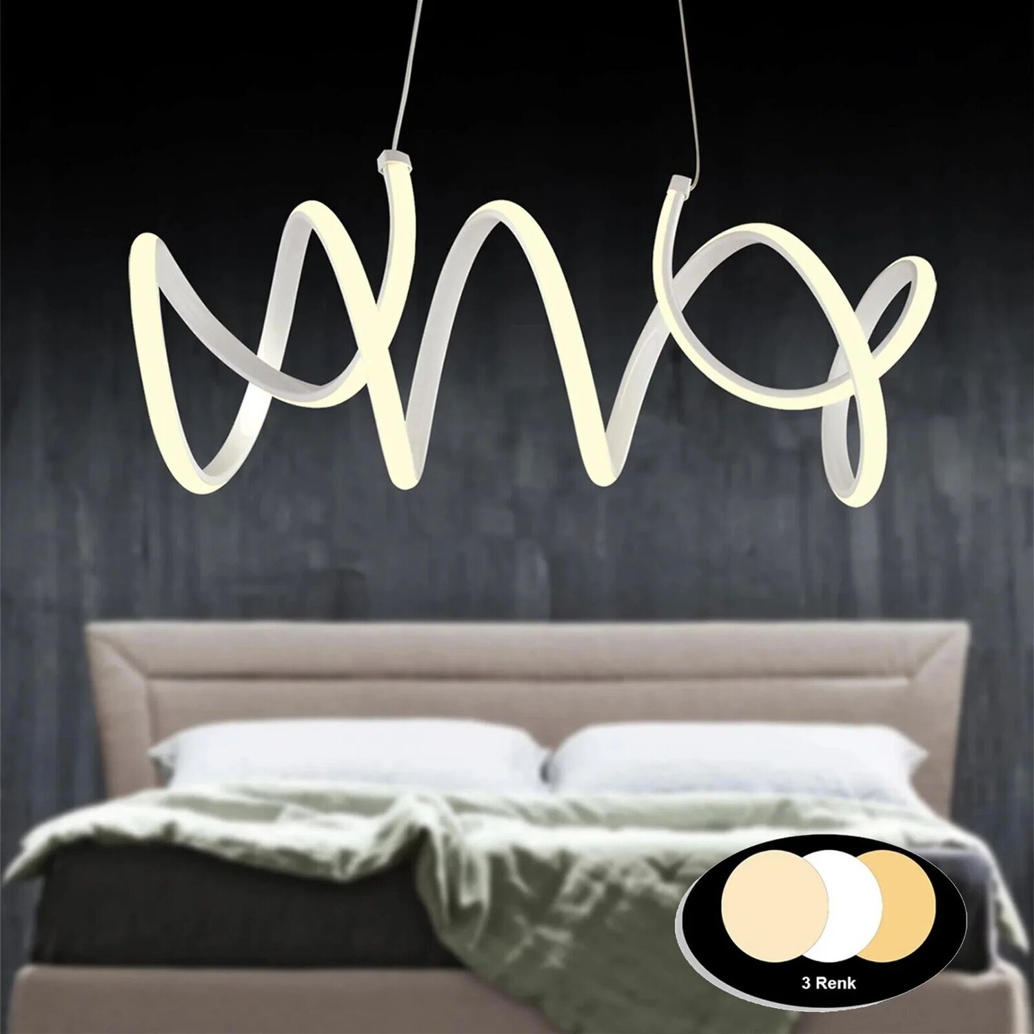 

Светодиодная люстра Nisa Luce Marine - желтый/дневной свет/белый