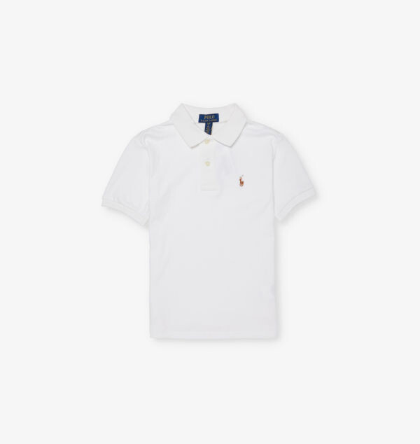 

Футболка-Поло из хлопкового джерси с фирменной вышивкой для мальчиков Polo Ralph Lauren, белый