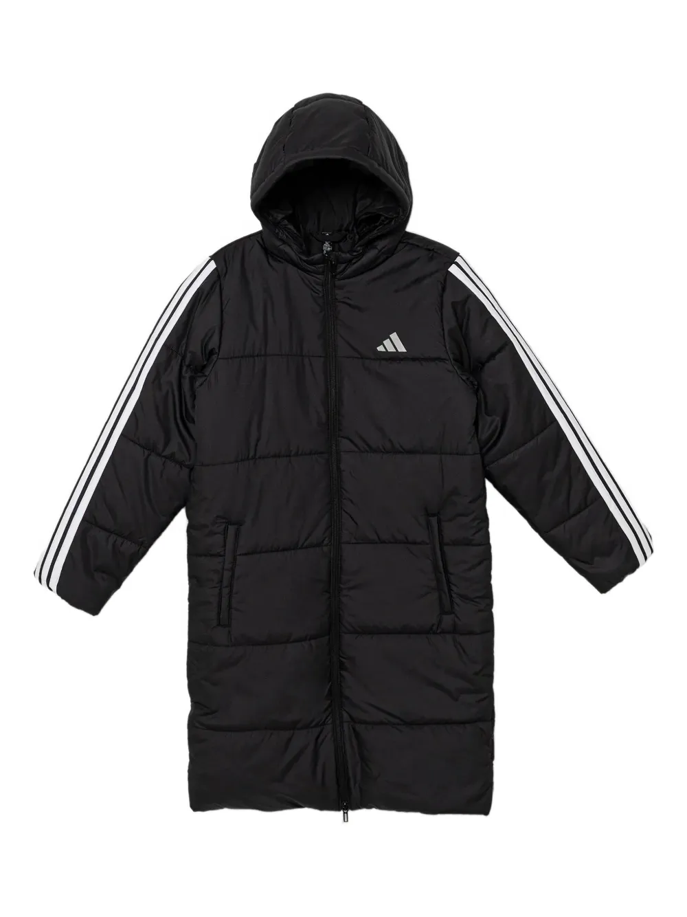 

Пальто с тремя полосками Adidas Kids, черный