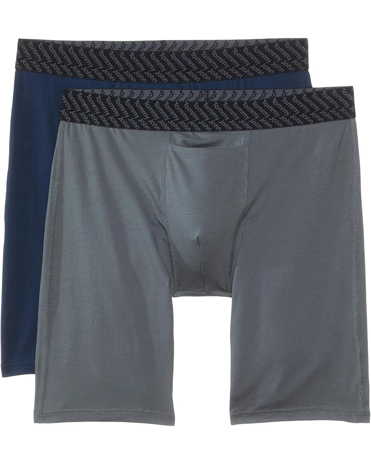 

Боксеры Tommy John 6" Boxer Brief, цвет Dress Blues/Turbulence