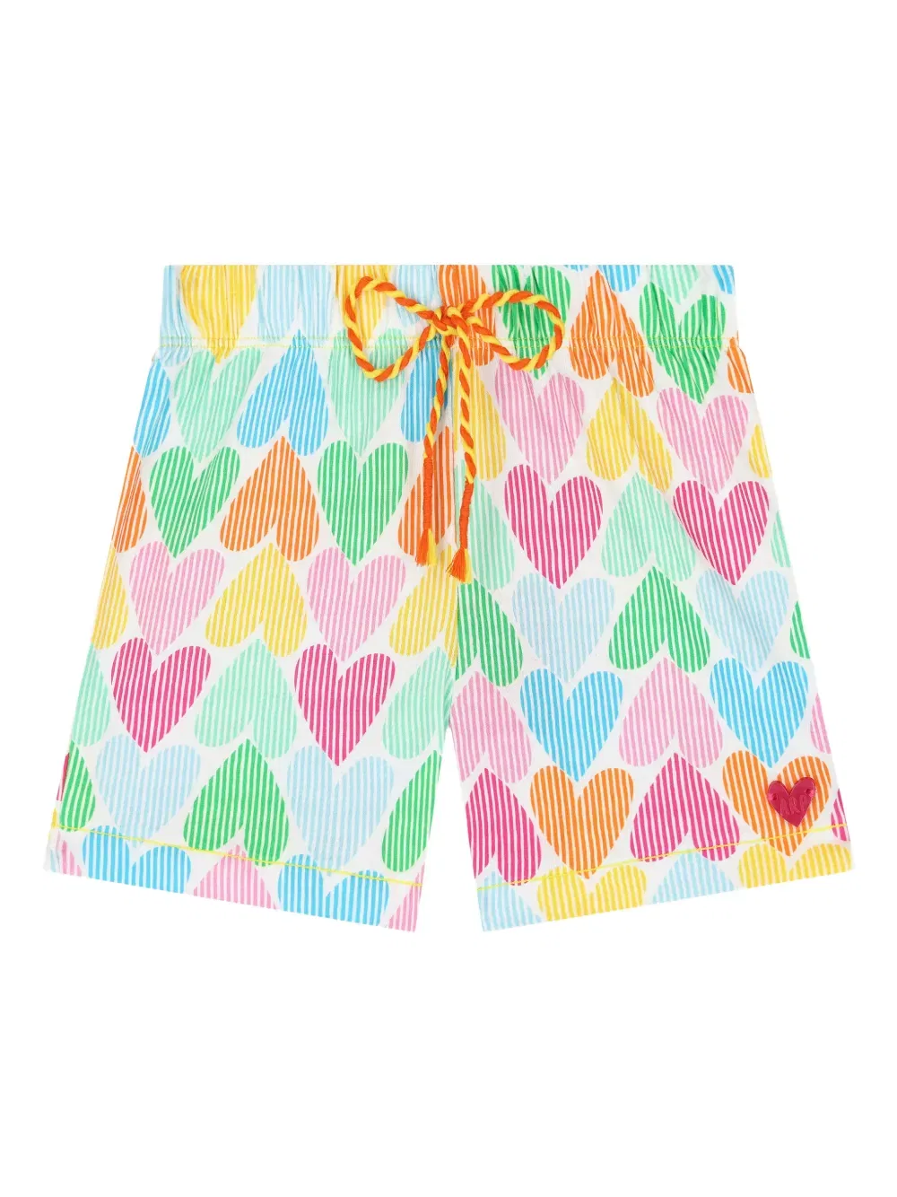 Шорты с принтом в виде сердечек Agatha Ruiz De La Prada, белый
