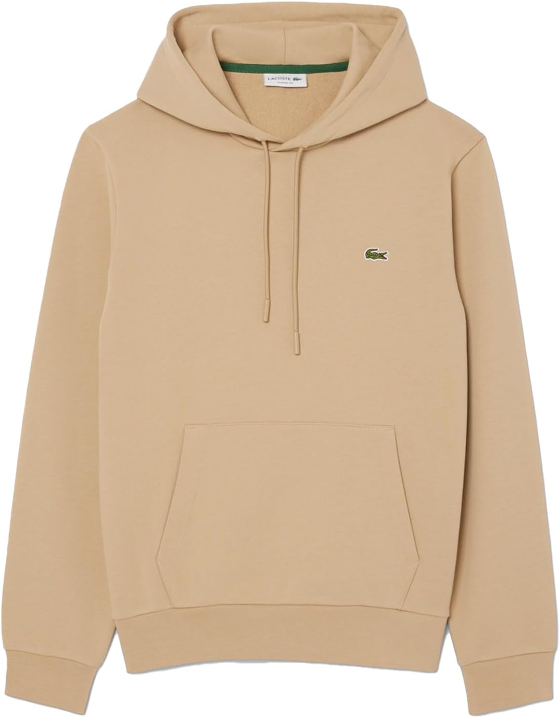

Мужская толстовка Lacoste (официальная) Essential Sweatshirt Hoodie, бежевый