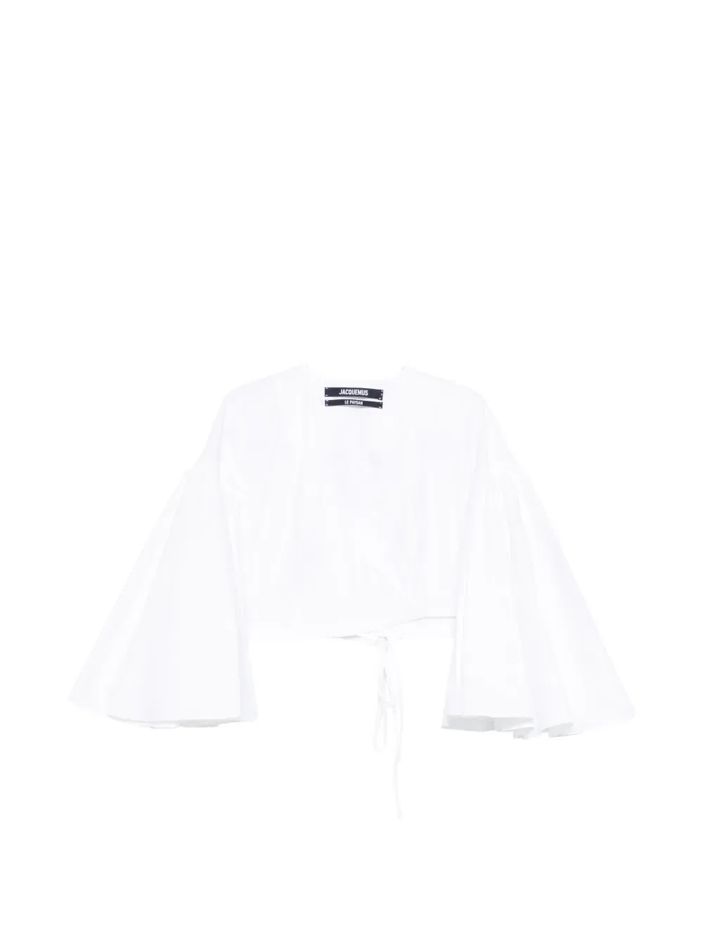 Укороченный топ с запахом Le cachs coeur paysan Jacquemus, белый