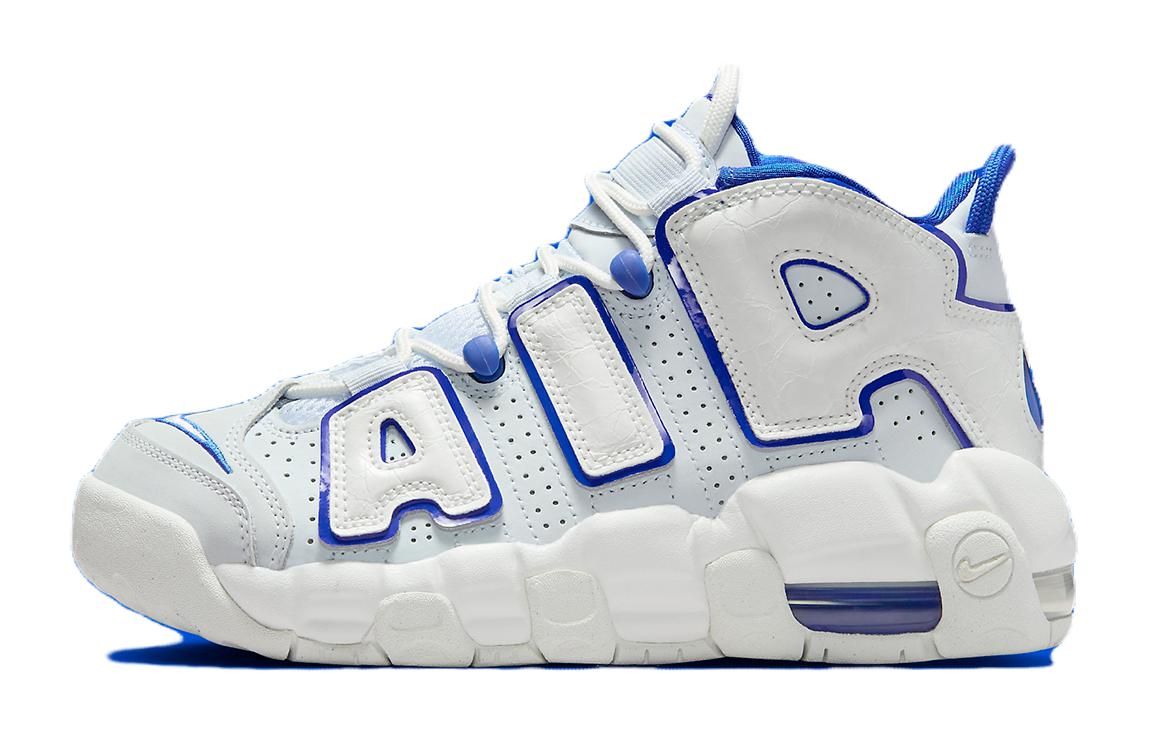 

Баскетбольные кроссовки Nike Air More Uptempo Kids для детей, White/Blue