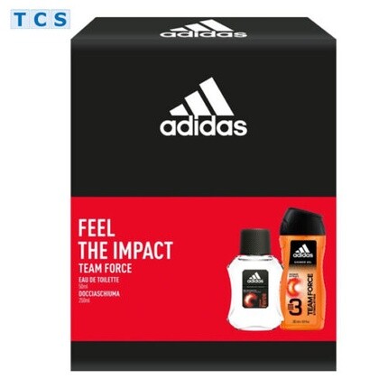 

Подарочный набор Туалетная вода Team Force 50 мл + гель для душа 250 мл, Adidas