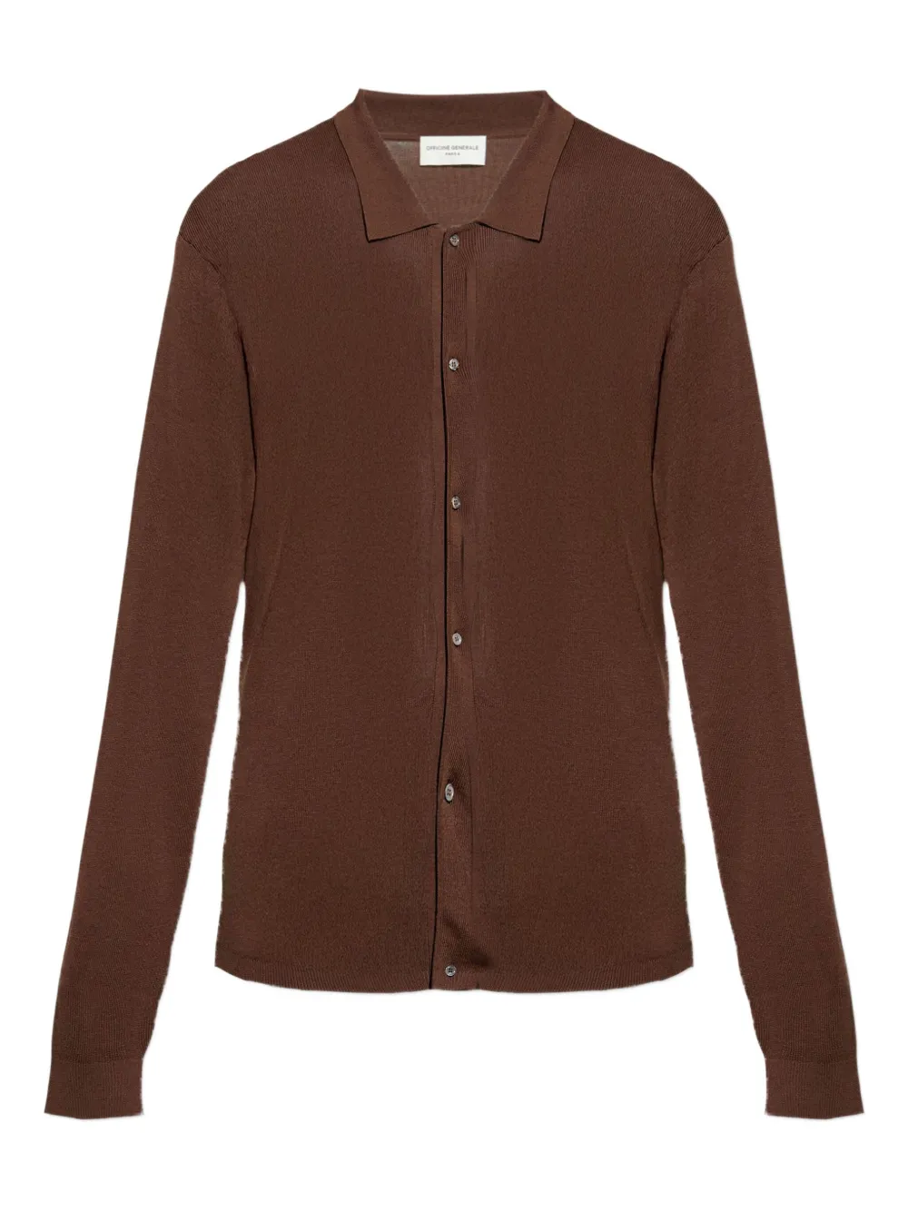 

Кардиган на пуговицах Officine Generale, коричневый