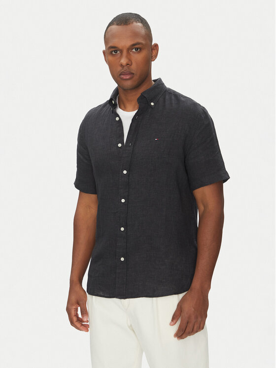 

Рубашка обычного кроя MW0MW35207 Tommy Hilfiger, черный