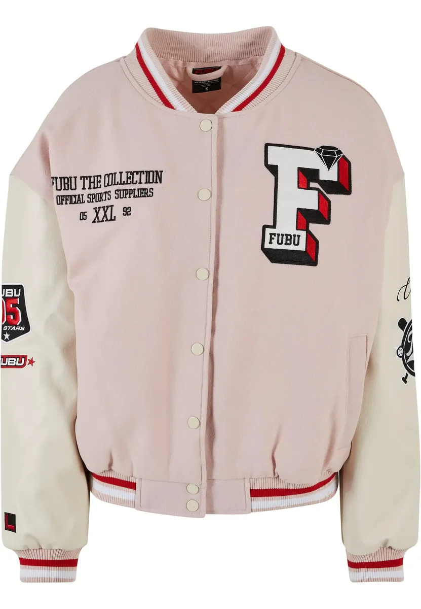 

Анорак Fubu " Fubu Women's FW231-017-2 FUBU College Varsity Jacket" (1 шт.), без капюшона, красный