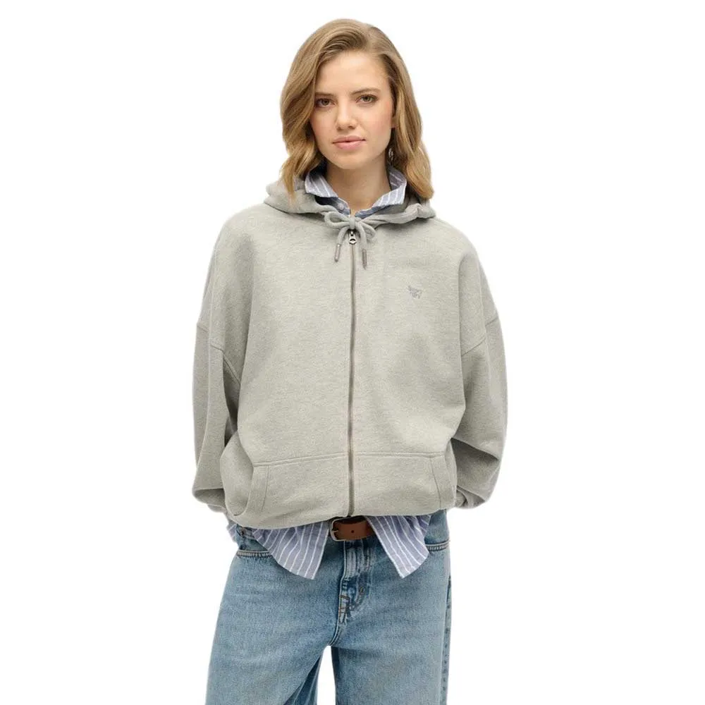 

Толстовка Superdry Studios full zip, серый