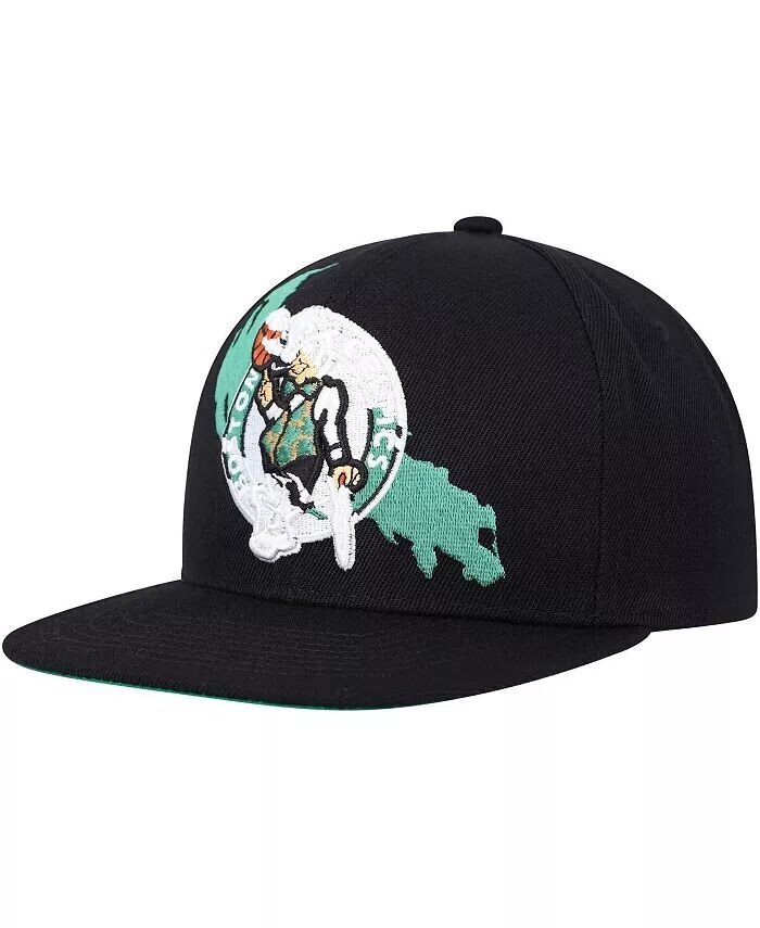 

Мужская черная бейсболка Boston Celtics с принтом «Раскрась по номерам» Mitchell & Ness