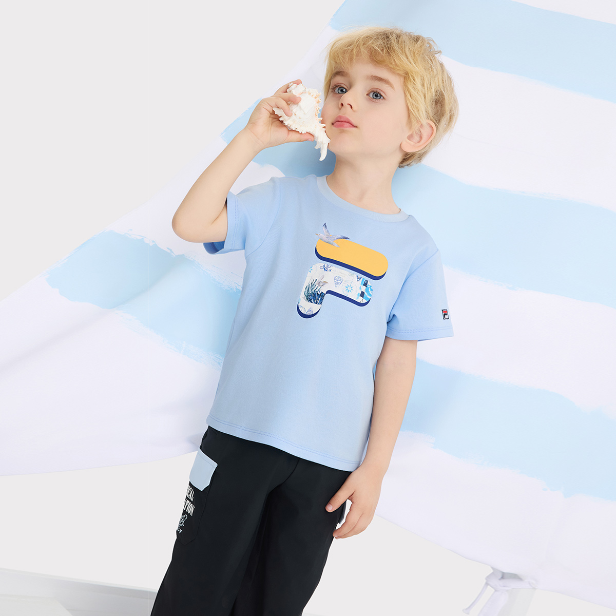FILA KIDS Футболка sky clear blue для детей 3-7 лет — фото 4