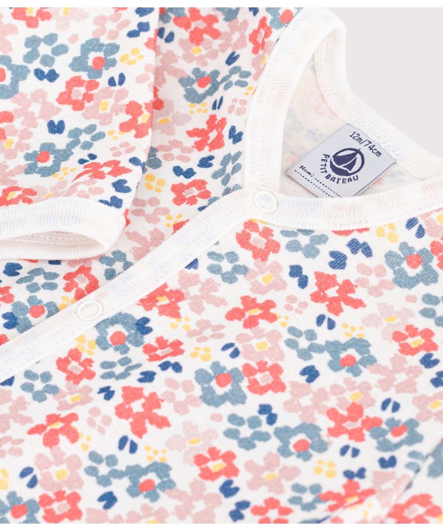 Комбинезон без штанин Petit Bateau, Off-white/Multicolor