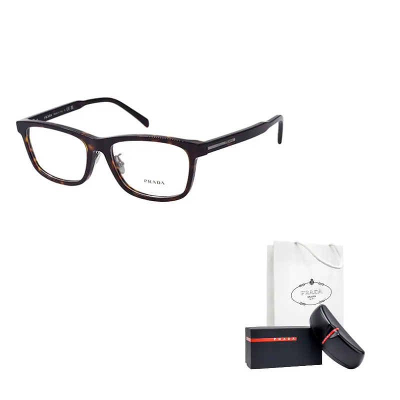 

PRADA Квадратные очки в черепаховой оправе, Tortoiseshell