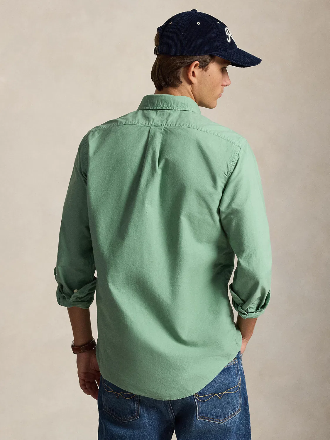 Рубашка на пуговицах стандартного кроя Polo Ralph Lauren, Light Green — фото 4