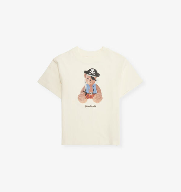 

Футболка Pirate Bear, классический крой, хлопковый трикотаж, возраст 4-12+ лет Palm Angels, коричневый