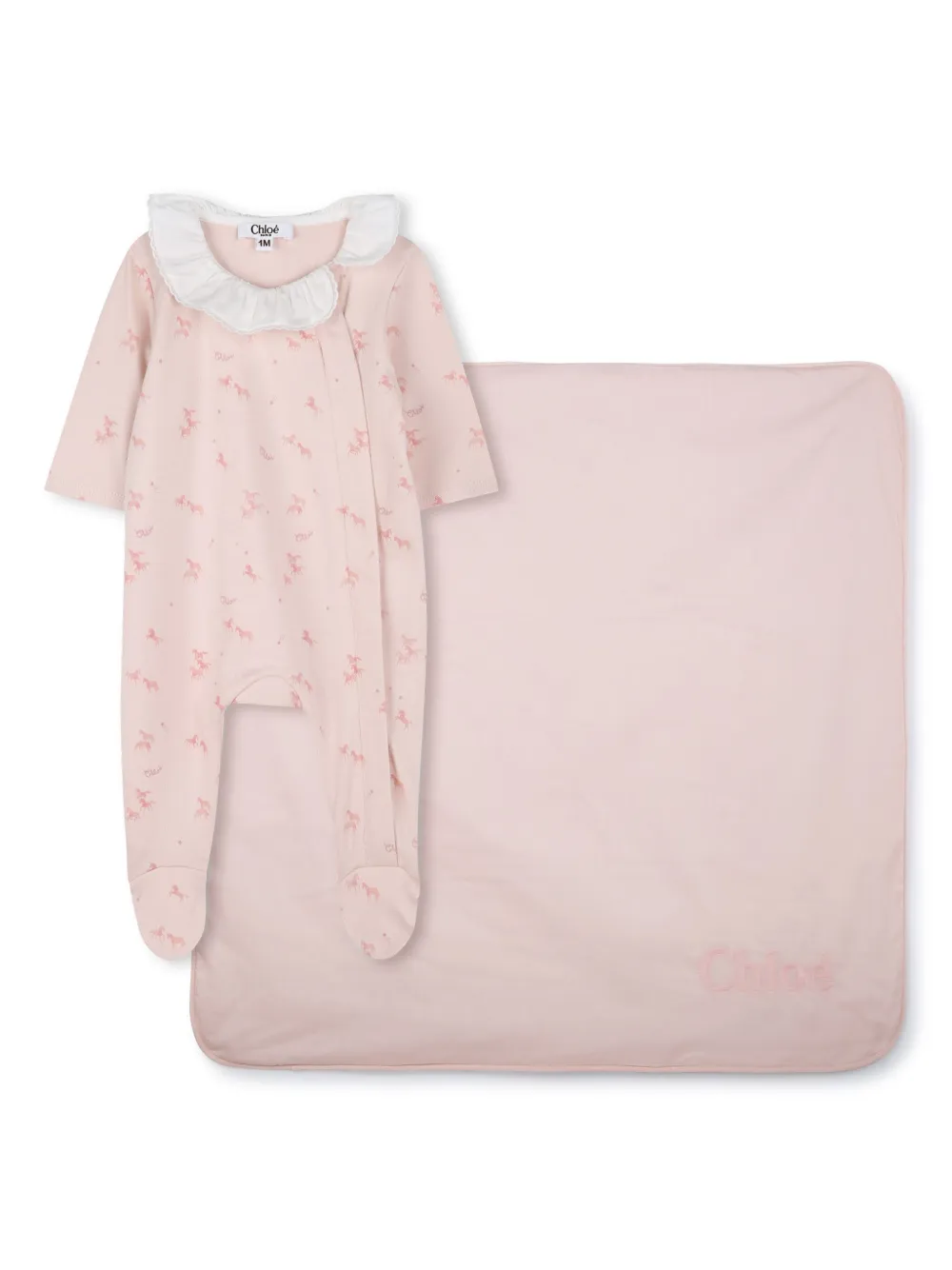 

Пижама с графичным принтом Chloé Kids, розовый