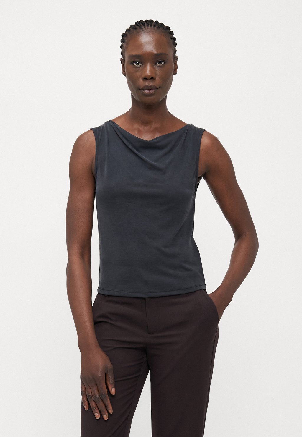 

Топ ONLFREE LIFE DRAPING NECK ONLY Tall, черный