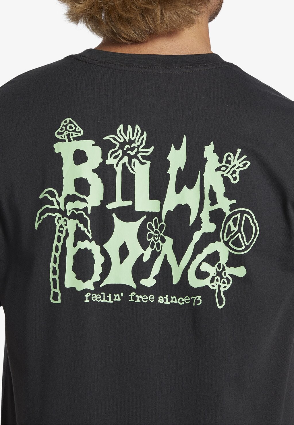

Футболка с принтом SHADY Billabong, черный
