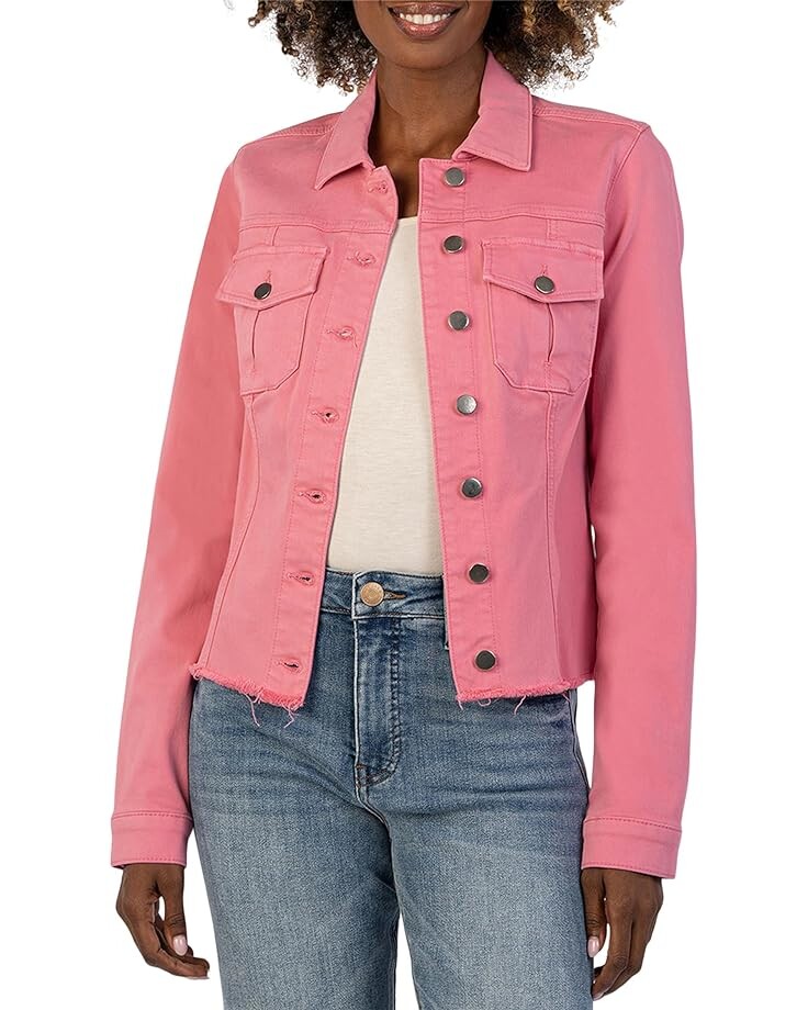 

Куртка KUT from the Kloth Kara - No Wst With Frayed Hem, цвет Blush Pink