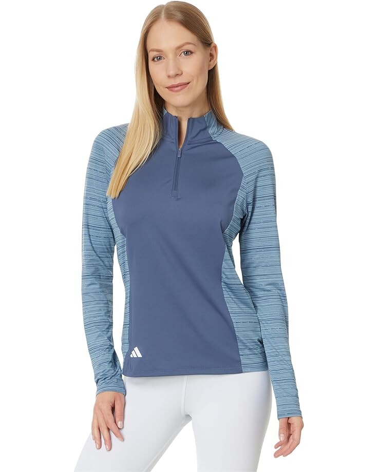

Рубашка adidas Ultimate365 Mock Quarter Zip Golf Pullover, цвет Preloved Ink