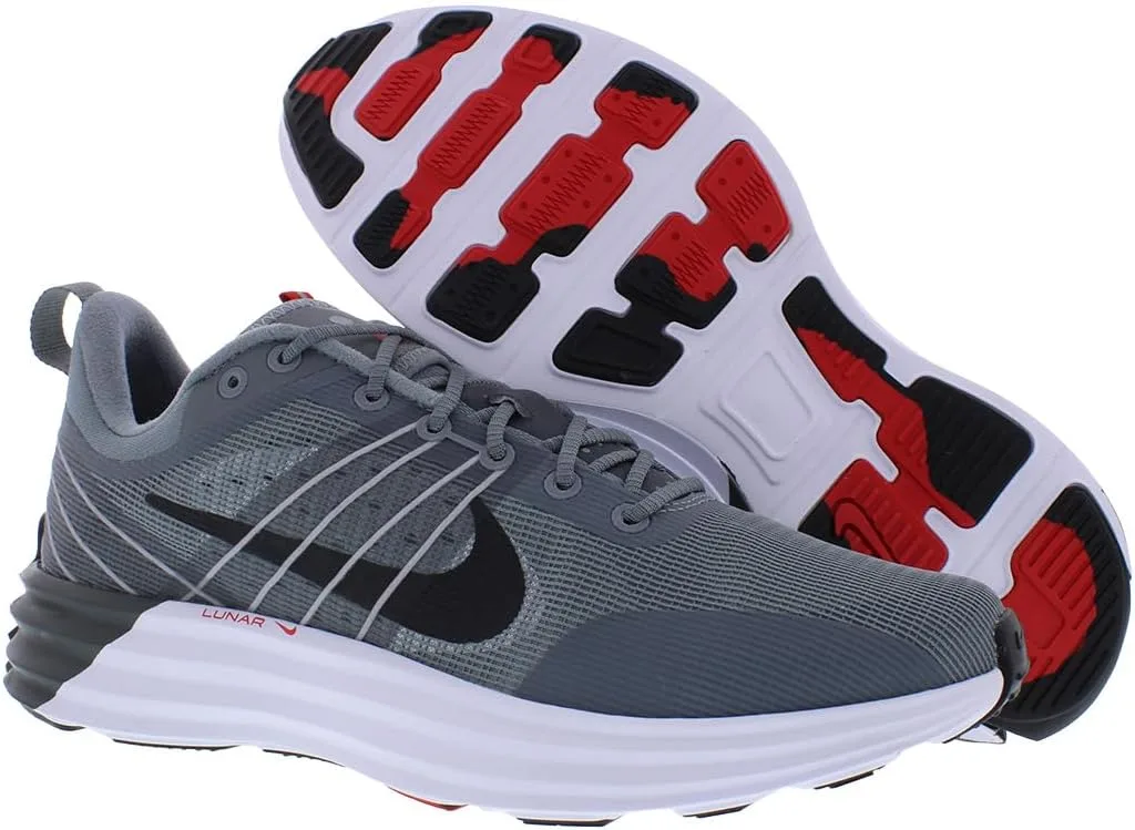 Мужские кроссовки Nike Lunar Roam EMEA на шнуровке, красный/серый — фото 4