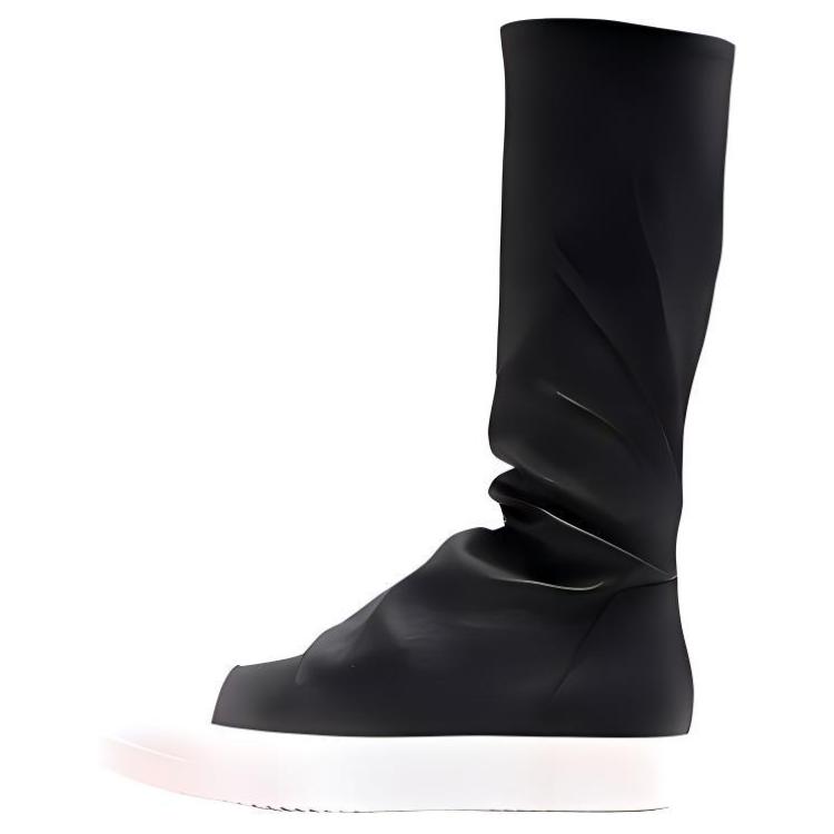 

Кожаные кеды-чулки RICK OWENS, Black