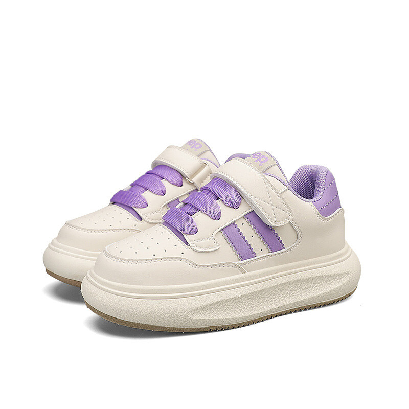 Детские кроссовки для скейтбординга Kids Low-top White Jeep, цвет Taro Purple — фото 4