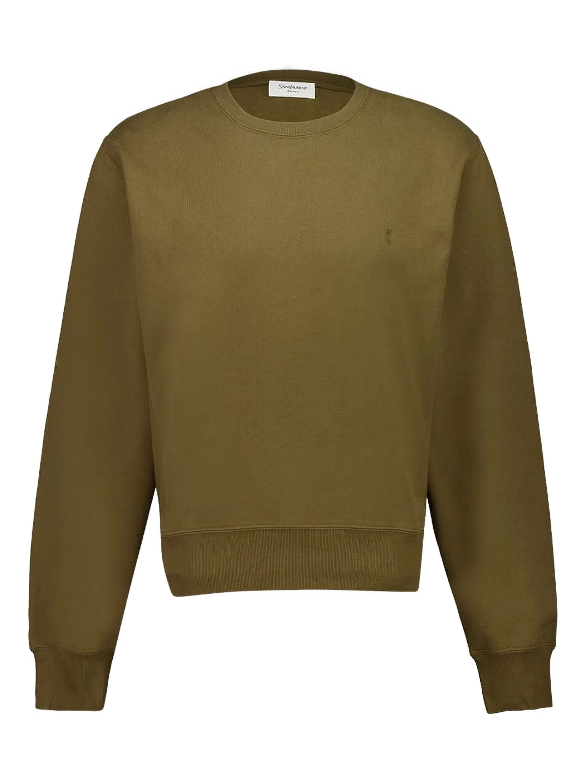 

Свитер с вышивкой Saint Laurent, зеленый