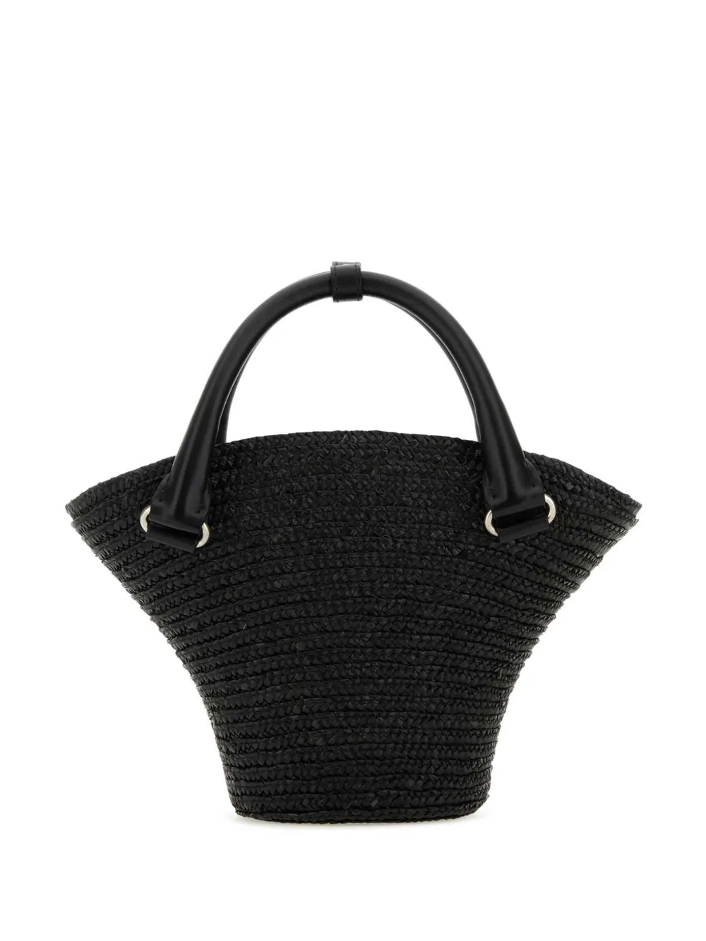 Маленькая плетеная сумка-тоут BALENCIAGA, черный — фото 2