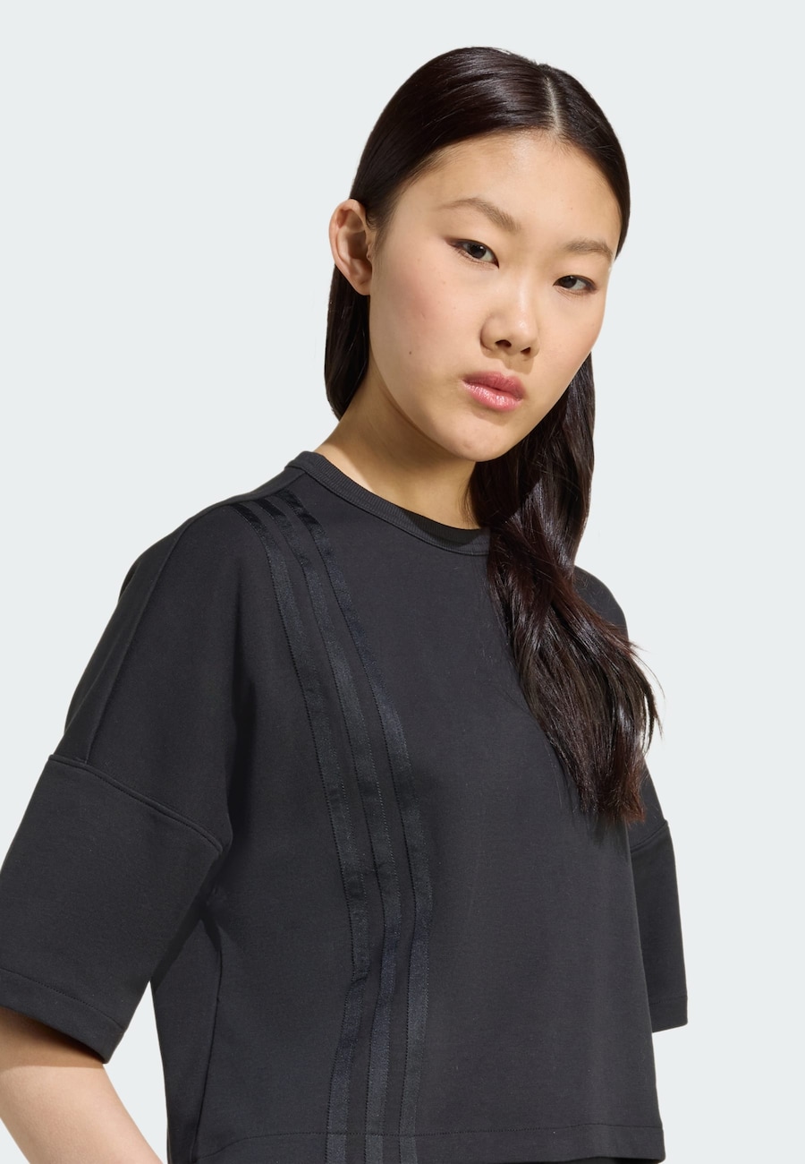 Рубашка ADIDAS ORIGINALS Off Placed 3-Stripes, черный — фото 4
