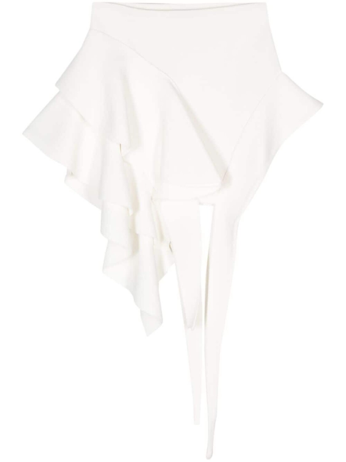 

Mugler короткая юбка асимметричного кроя, белый