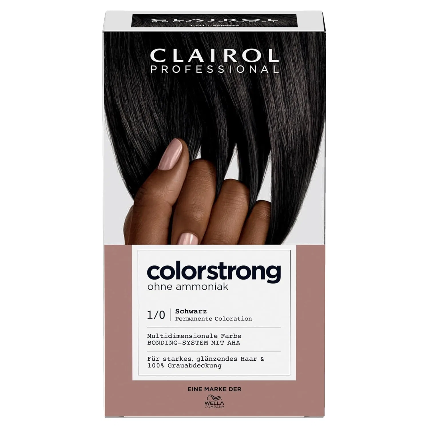 Стойкая краска для волос «Colorstrong» 1/0 от CLAIROL Professional Clairol