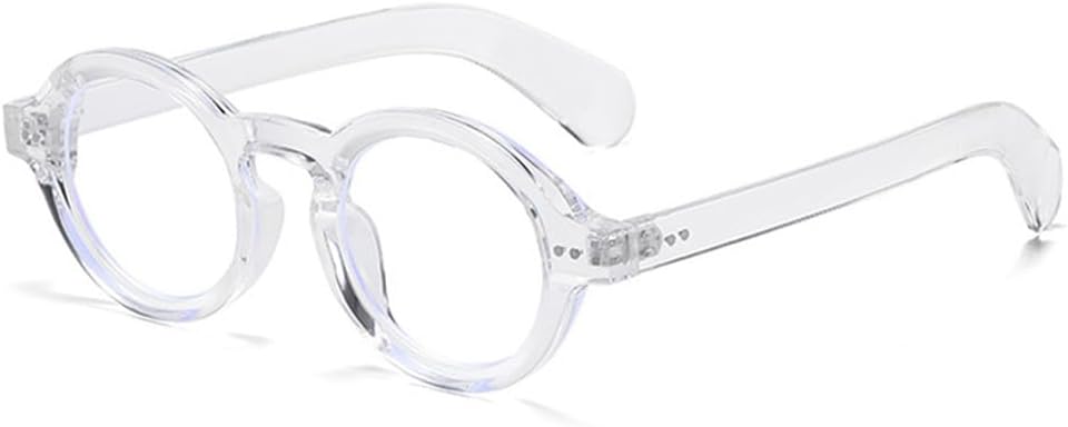 

Круглые женские солнцезащитные очки с заклепками, мужские панк-очки с защитой от УФ-излучения UV400 и леопардовым принтом для занятий спортом на открытом воздухе, бега и езды generic, Transparent Clear