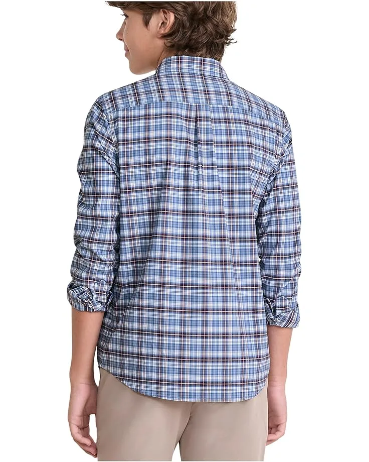Рубашка Vineyard Vines Kids Faraway Plaid Performance Cotton Shirt (Toddler/Little Kid/Big Kid), Summer Evening — фото 2